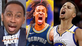 FIRST TAKE | Stephen A on Ja Morant broken Grizzlies franchise history in win over Steph-Warriors