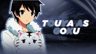 Isekai Wa No Smartphone React ao |•Touya as Goku•| 🇧🇷🇺🇸 | Tik Tok |