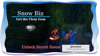 Mendapatkan Clear Gem di Snow Biz Crash Bandicoot 2 Cortex Strike Back