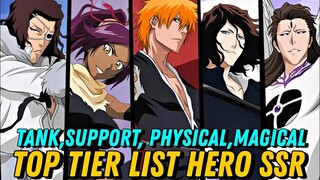 TOP TIER LIST & REKOMENDASI HERO SSR SETIAP ROLE (TANK,SUPPORT dan DPS) - BLEACH BLOOD WAR