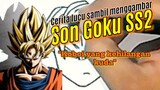 "Koboy yang kehilangan kuda". Cerita lucu sambil menggambar Son Goku Super Saiyan 2.