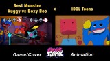 Huggy Wuggy vs Boxy Boo | Rainbow Friends x Poppy Playtime x FNF Animation x GAME