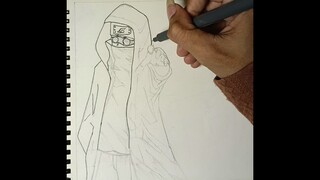 Aburame Shino ||belajar gambar|| gambar pencil√