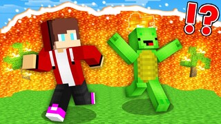 Mikey & JJ Escape the TSUNAMI in Minecraft Challenge (Maizen Mizen Mazien)