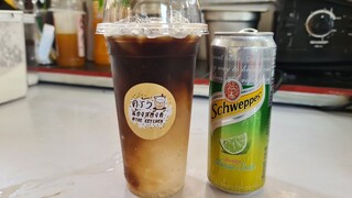 อเมริกาโน่+ เชว๊ปมะนาวโซดา  แก้ว22ออนซ์
