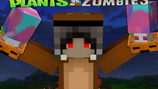 Minecraft Plant Vs Zombie Series 13 ทดสอบ กระถางอึแมวกับเห็ดเมา Hypno Shroom