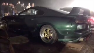 Toyota Supra mk4 massive burnout!!