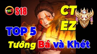 Liên Quân Top 5 Tướng Cao Thủ là Dễ của TNG Mùa 18 phiên bản cúp vinh quang