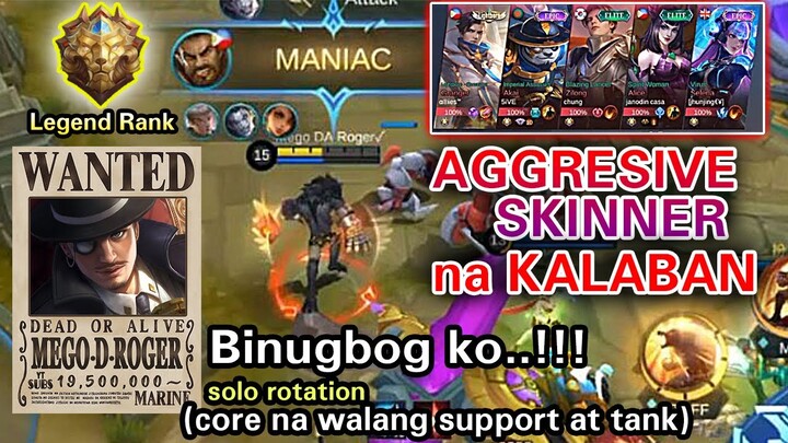 Aggressive Skinner na Kalaban Binugbog ni Roger - Mobile Legends