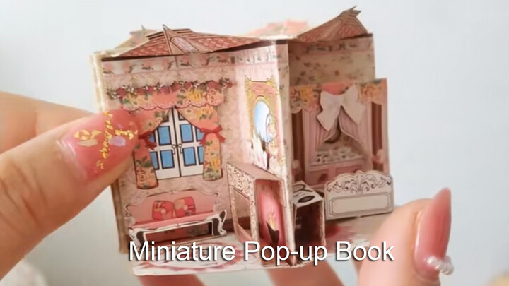 [Miniature] Dollhouse 3D Book | Part. 03 - Orange Pink House