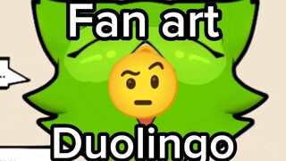 Fan art Mascot Duolingo Female version😋😋😋