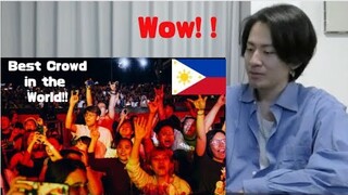 Philippine's AMAZING LIVE MUSIC CROWDS! Japanese Reaction