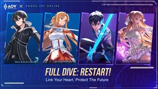 AOV X Sword Art Online All Skin Spotlight - Garena AOV (Arena of Valor)