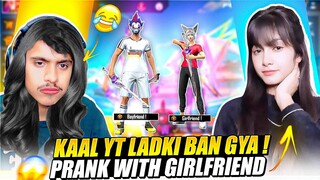 CUTE V BADGE GRIL STREAMER VS KAAL YT ON CS RANKED😱 1 VS 4 👿 GARENA FREE FIRE