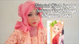 Tutorial Hijab Cosplay Sakura Versi Kebaya