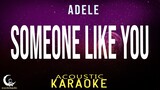 SOMEONE LIKE YOU - Adele ( Acoustic Karaoke )