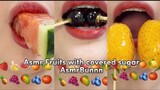 Asmr Fruits with Covered Sugar!🍌🍇🍉 - AsmrBunnn