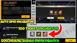 100 TICKET INCUBATOR 😱 KODE REDEEM FREE FIRE TERBARU 2020