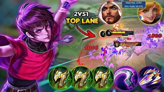 This is How You Play Aggressive Dyrroth in Sidelane Against 2 Enemy! | Top Global Dyrroth Best Build