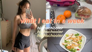 What I eat in a week as a High School student +workouts