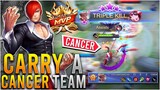 *MVP* CARRYING A CANCER TEAM WITH CHOU FREESTYLE 🔥 | MLBB
