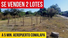 VENDO 2 LOTES EN $20,000 NEGOCIABLES A 5 Min. DEL AEROPUERTO COMALAPA, EL SALVADOR.