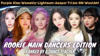 the best female rookie main dancer is? ft. AESPA, SECRET NUMBER, WEEEKLY, LIGHTSUM, PURPLE KISS, etc