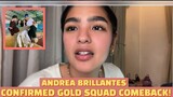 Andrea Brillantes assures fans "OKAY ANG GOLD SQUAD"