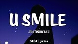Justin Bieber - U Smile (Lyrics)ðŸŽµ