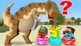 Monster School: Fire Prince Zombie and Brave Baby Dinosaur - Sad Story - Minecraft Animation