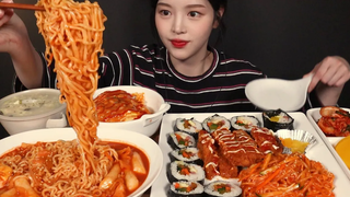 SUB) !🥳 Various Korean Bunsik Meal Mukbang