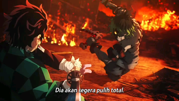 Demon Slayer : District Arc (Tanjiro Vs Gyutaro)