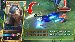 15 Kill + Legendary!! Fredrinn 100% Broken | Mobile Legends Gameplay