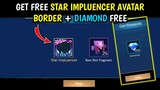 HOW TO GET AVATAR BORDER AND FREE DIAMONDS || MOBILE LEGENDS BANG BANG