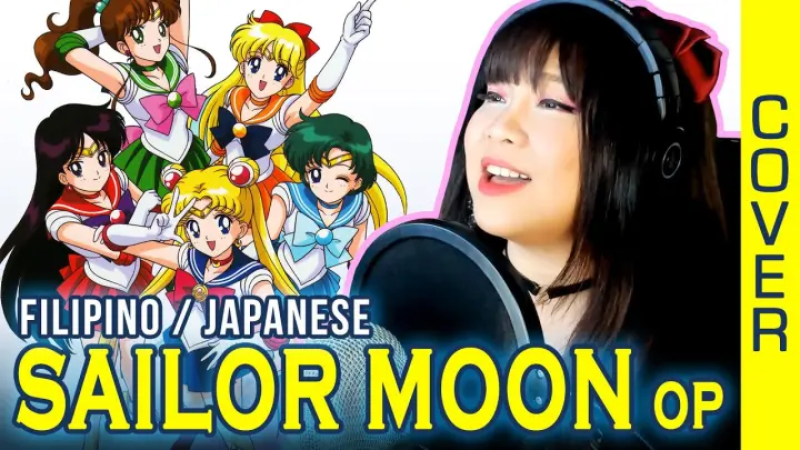 (Tagalog - Japanese) Sailor Moon OP / 美少女戦士セーラームーン - ムーンライト伝説 / Moonlight Densetsu cover lyrics ENG
