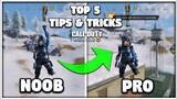 TOP 5 BATTLEROYALE TIPS AND TRICKS IN COD MOBILE | GRENADE TIPS | CALL OF DUTY MOBILE