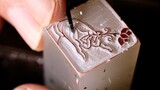 【Life】Carving Bergamot Lotus onto a stone. Mesmerising