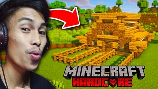 MANSION sa UNANG ARAW sa MINECRAFT HARDCORE... (Minecraft Survival Let's Play #1)