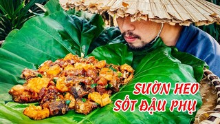 Ẩm Thực Lương Sơn Bạc -Sườn Heo Sốt Đậu - Pork Rib With Tofu Sauce - Survival Cooking / P12