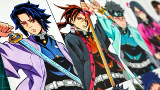 Drawing Uchiha clan members as HASHIRA | Naruto Shippuden X Kimetsu no yaiba
