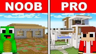 Maizen NOOB vs PRO Security House in Minecraft Baby JJ and Mikey challenge (Mazien Maizen Mizen)