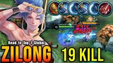 19 Kills! 2x Windtalker + 2x Berserker's Fury = One Shot Delete - Road to Top 1 Global Zilong ~ MLBB