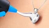 Anting, Cincin, dan Kalung dapat dibuat dengan tangan Anda | Tutorial DIY Perhiasan Panas Meleleh