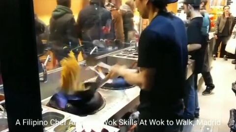 left and right wok cooking skills