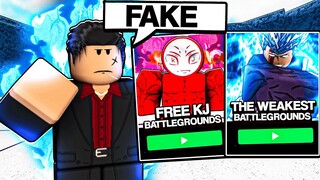 i Tried FAKE Strongest Battlegrounds Games in ROBLOX..
