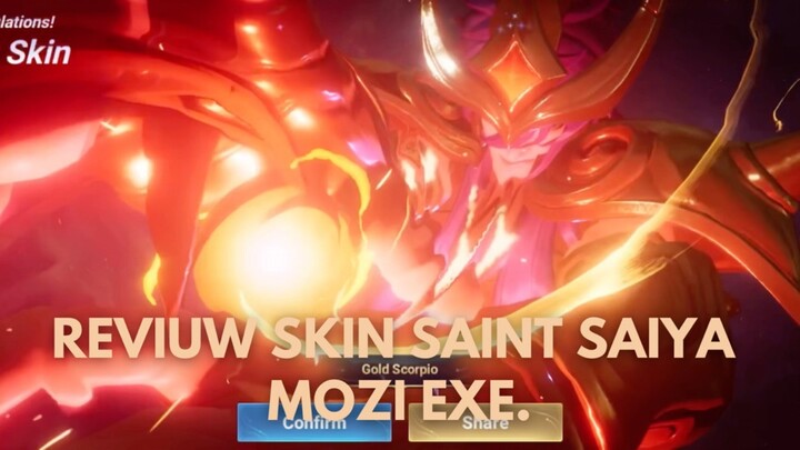 REVIUW SKIN MOZI SAINT SEIYA EXE.