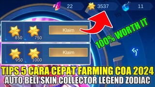 TIPS 5 CARA CEPAT MENGUMPULKAN CRYSTAL OF AURORA MOBILE LEGENDS 2024!AUTO BELI SKIN LEGEND CC ZODIAC