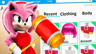 MAKING AMY SONIC THE HEDGEHOG 2 a ROBLOX ACCOUNT