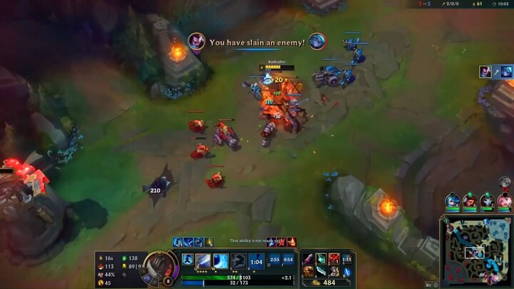 Missfortune đuổi bắt với teemo rồi bị dụ vào nấm mồ của mình #game