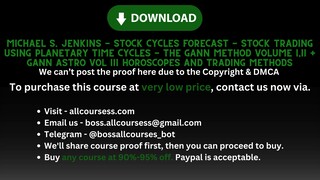 Michael S. Jenkins - Stock Cycles Forecast - Stock Trading Using Planetary Time Cycles - The Gann Me